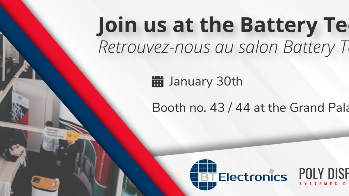 Bannière pour battery tech expo. 2025